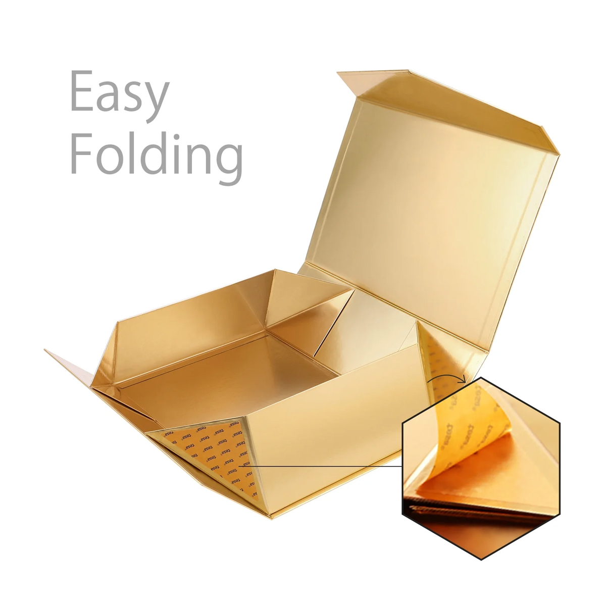 Customised Large Black Paper Rigid Cardboard Folding Magnetic Gift Boxes Packaging With Ribbon Wholesale ISO9001