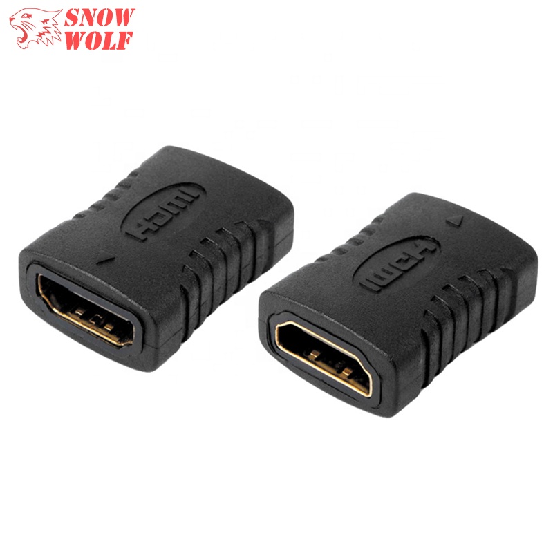 Позолоченный HDMI соединитель Женский к женскому HDMI СОЕДИНИТЕЛЬ 4K 3D 1080p HDMI Удлинительный адаптер