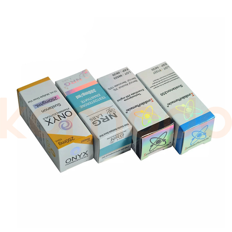 Custom Dropper Oil Glass OEM Capsule Rectangular Liquid Bottle Packaging Paper Boxes