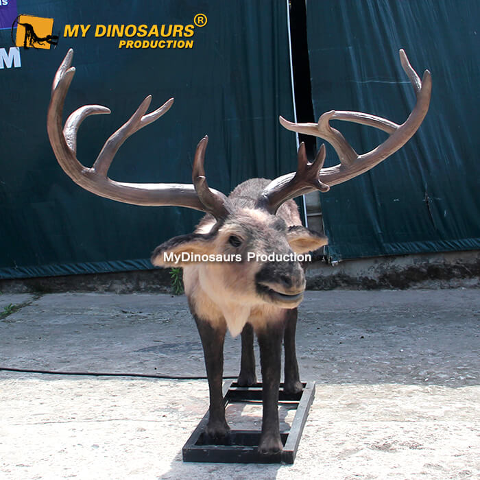 MY DINO AA-007 Animal Theme Park Life Size Animatronic Christmas Deer