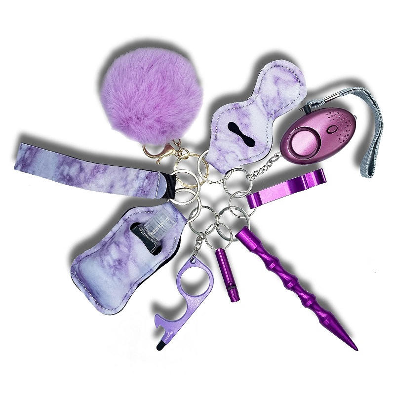 Wholesales Self Defense Keychain Women And Kids Self Defense Keychain Metal Self Defense Keychain
