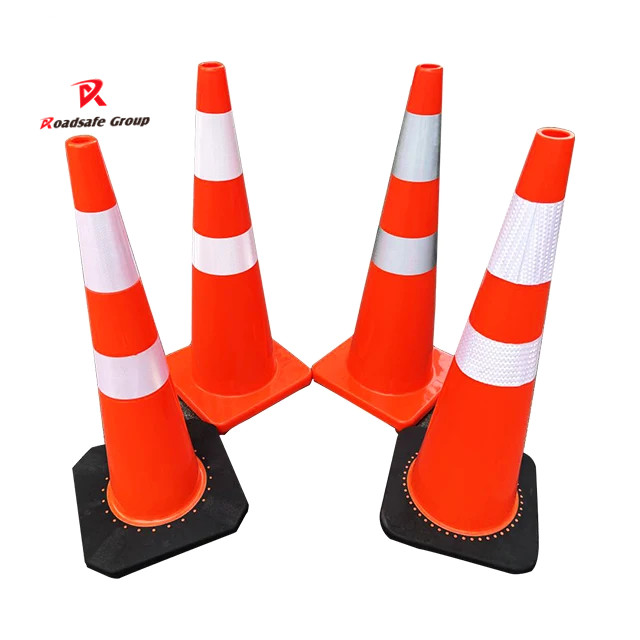 45cm 70cm 90cm heavy duty Traffic Safety Cone orange Red PVC supplier price Reflective Traffic Safety Cone warning cones