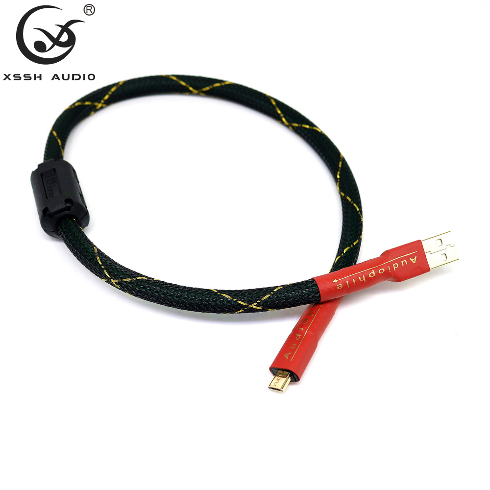 Йиво xssh Hi-Fi Высокое качество микро USB кабель Type A-Micro USB аудио разъем кабеля для передачи данных