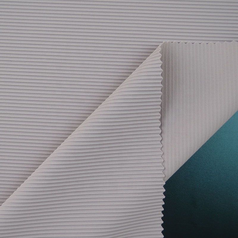 High stretch polyamide elastane 75% nylon 25% spandex ribbed knit fabric for yoga sets