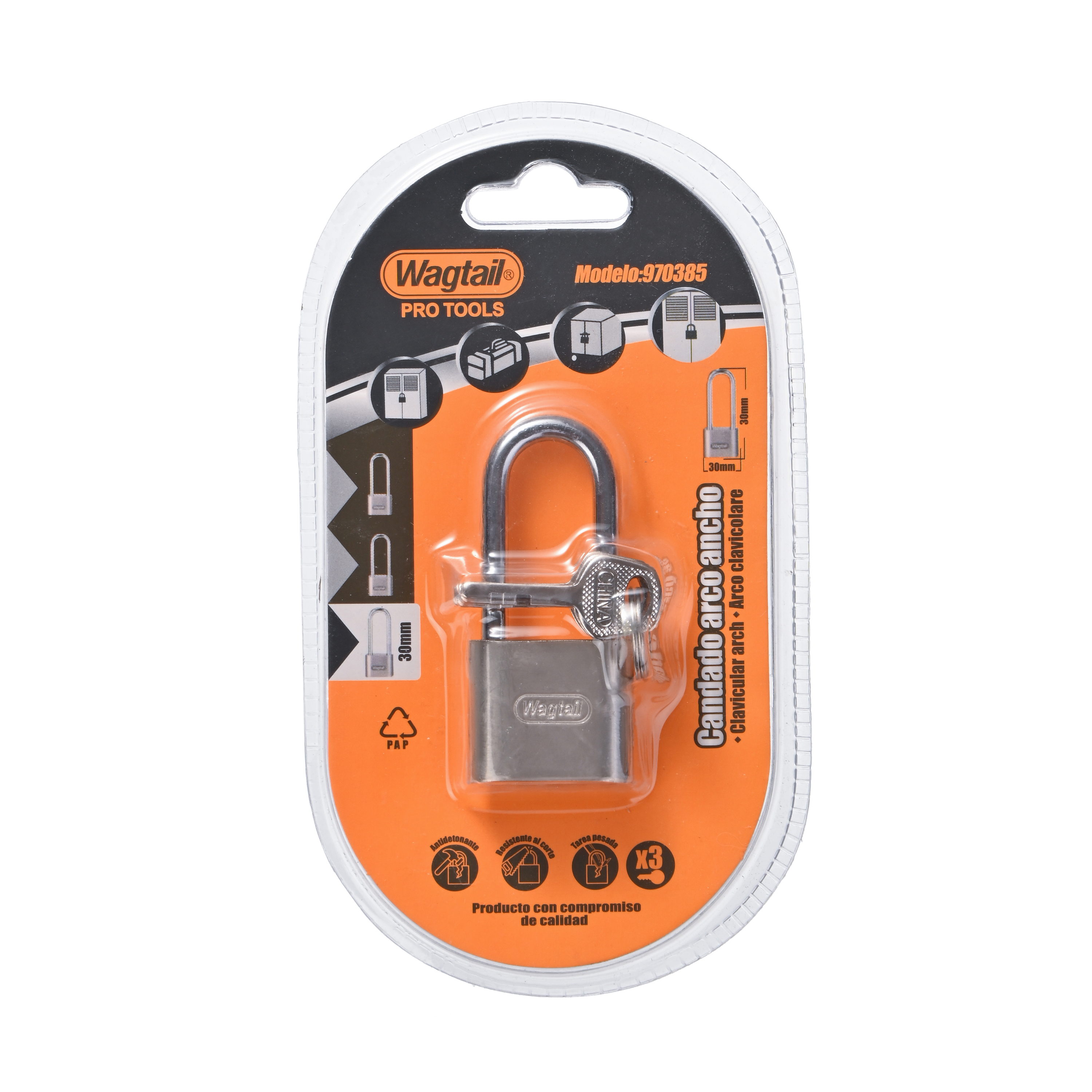 Factory Long Beam Matte Round Lock Steel Weatherproof Round disc Lock Padlock