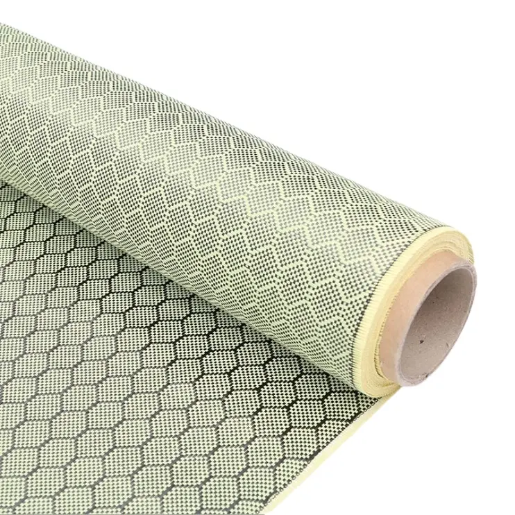 3k carbon aramid hybrid honeycomb fabric