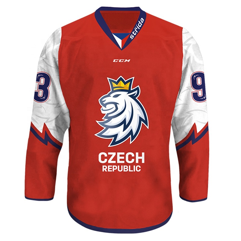 Sublimation and embroidery twill Wholesale Cheap & High-Quality ice Hockey Uniforms With Your design Team Logo
