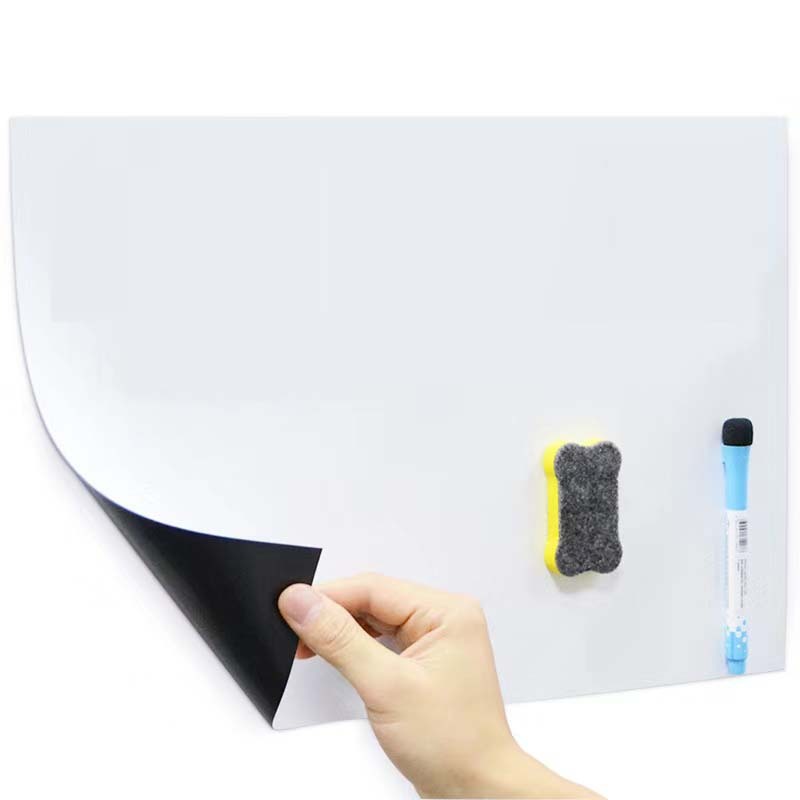Custom Washable Soft 0.7 1Mm Office Sticker Magnetic Film Whiteboard A3 A4 Big Size Writing Board for School