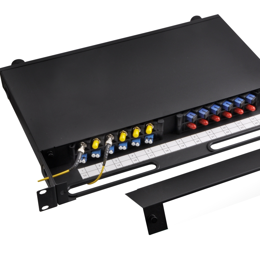 19 inch Fiber Optic patch panel rack mount terminal box 24/48 port SC/LC/FC/ST