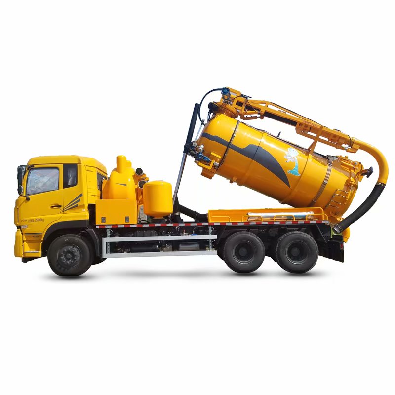 Dongfeng Vacuum Pump Sewage Tanker Suction Boom(romote Control) Septic Water Tank Trucks for Sale Mild Steel Xianglong 1400m3/h