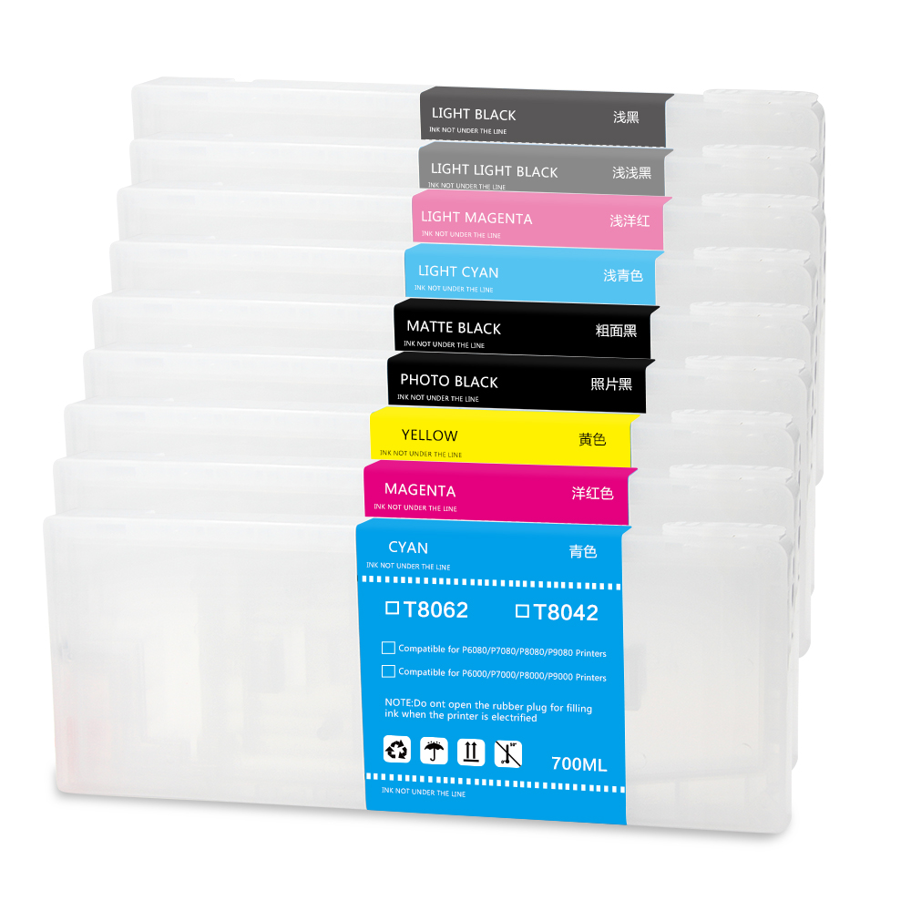 Ocbestjet T8041-T8049 пустой перезаправляемый картридж для Epson Surecolor SC P6000 P7000 P8000 P9000 принтер