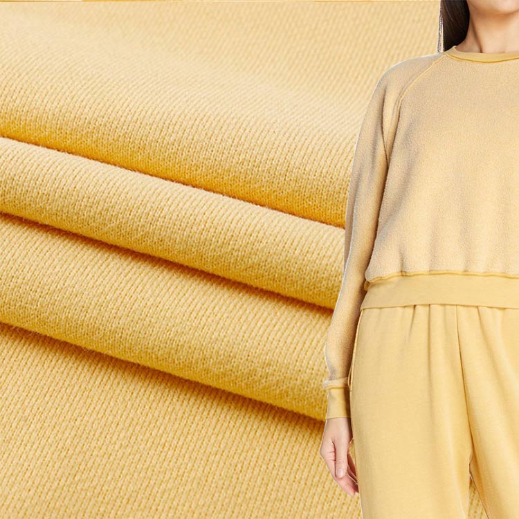 Customization color 360GSM dyed plain knitted Garment comfortable 100% cotton jersey fabric wholesale