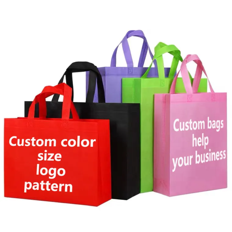 Eco Recycling Non Woven Printing Jute Foldable Luxury Boutique Reusable Custom Logo Shopping Tote Bag