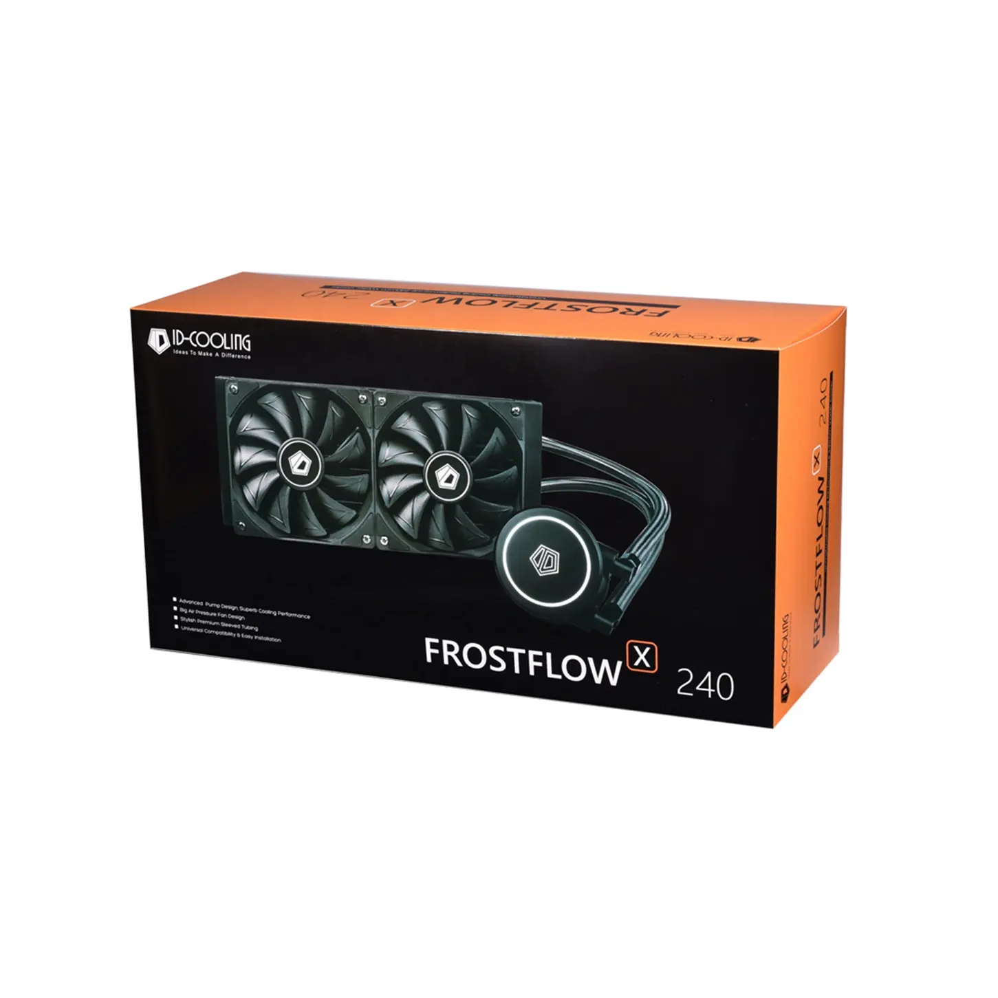 Hot Sale ID-COOLING FROSTFLOW X 240 Water Cooler For Gaming Computer Cooling Addressable Aio CPU Cooler