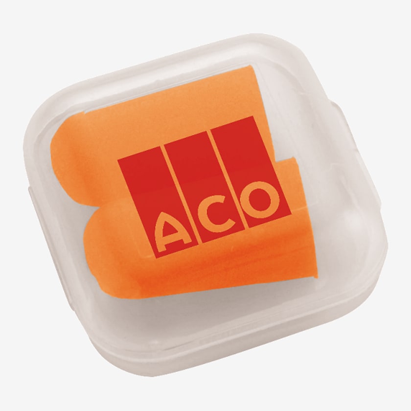 Hot Sale High Quality Sleeping Orange Earplug Noise Reduction 1 pair/case Comfortable Plastic Case