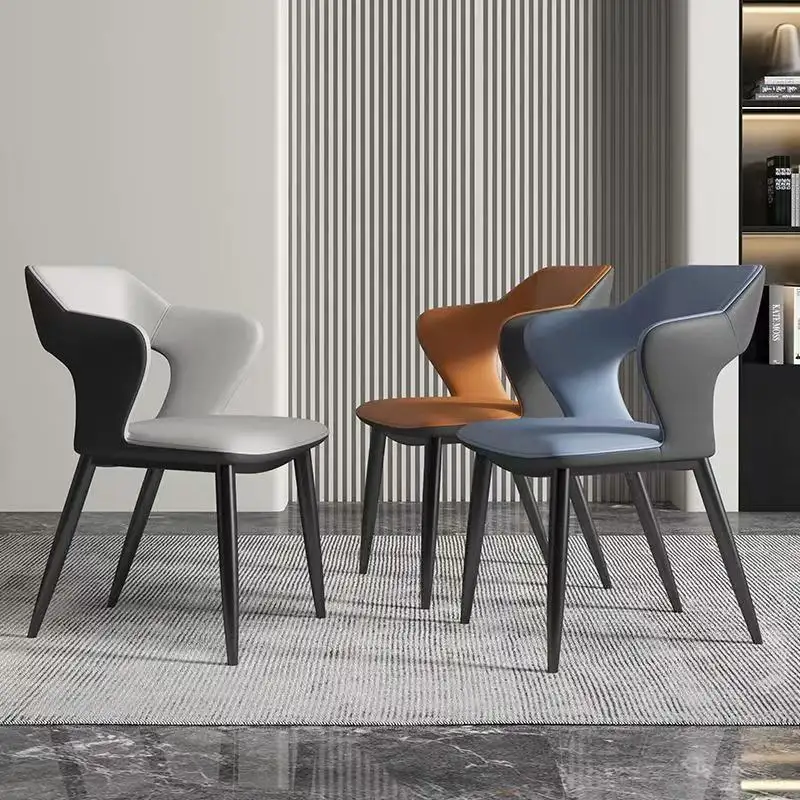 Italian light luxury dining chair modern simple household high-end  kitchen dining room dining chair