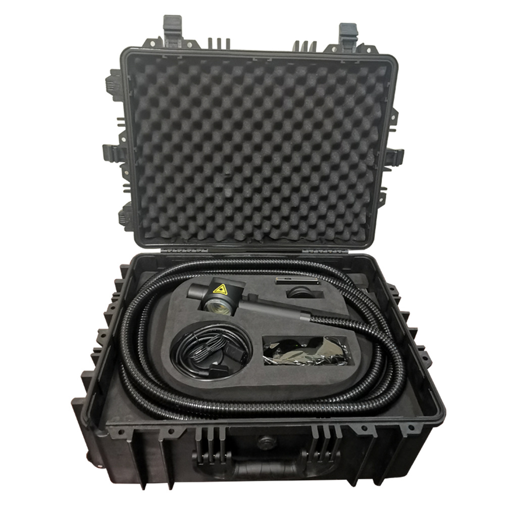 Mini 100W handheld pulse laser cleaning and rust removal machine