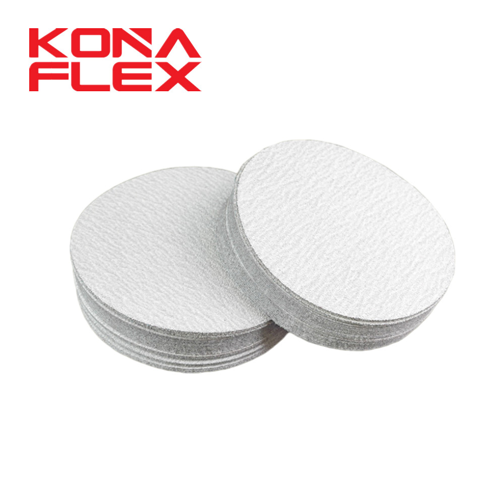 Konaflex-платины белый 6 дюймов (150 мм) с застежкой-липучкой наждачные круги