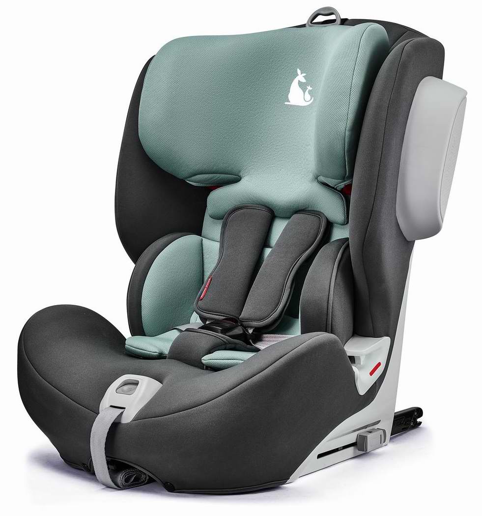 Новый товар, детские автомобильные сиденья I-size V507E, черного цвета, 76 -150 см, с ISOFIX и TOP TETHER, от профессионального производителя