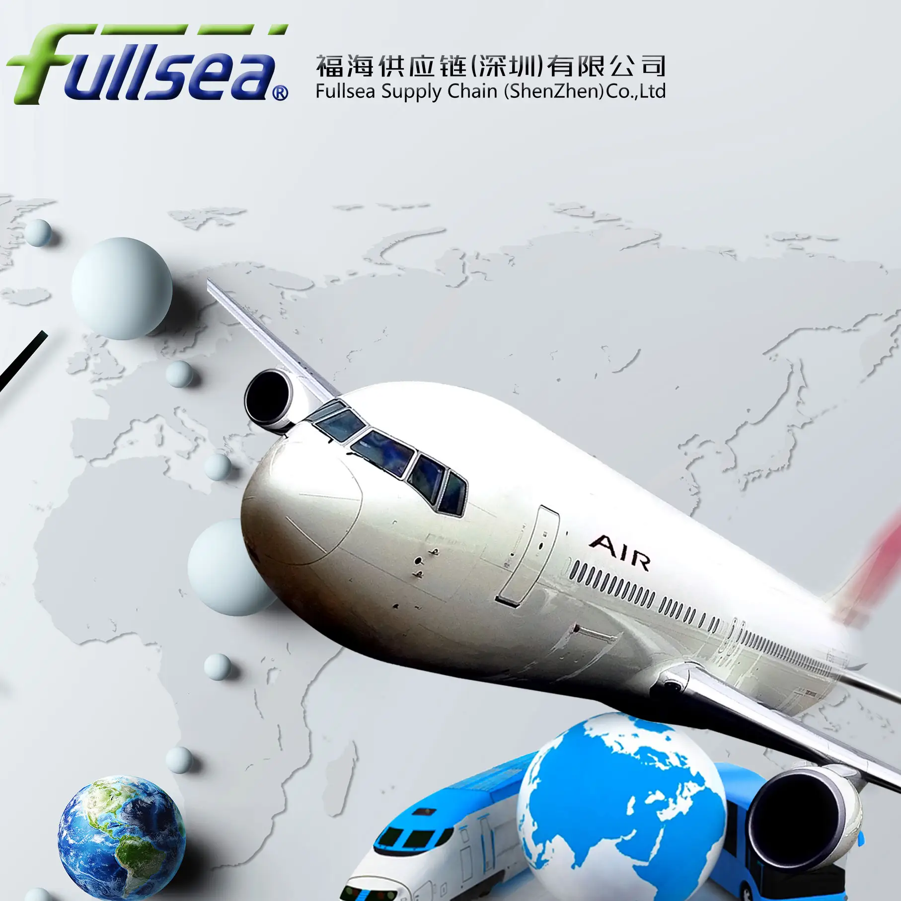 International air transport ng mga bulk cargo mula Shenzhen China to South Africa, serbisyo sa pinto-pinto