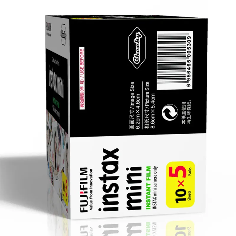 Hot Sale Fujifilm Intsax Mini 8 9 11 Camera Film Instax 50 sheet  Mini Film