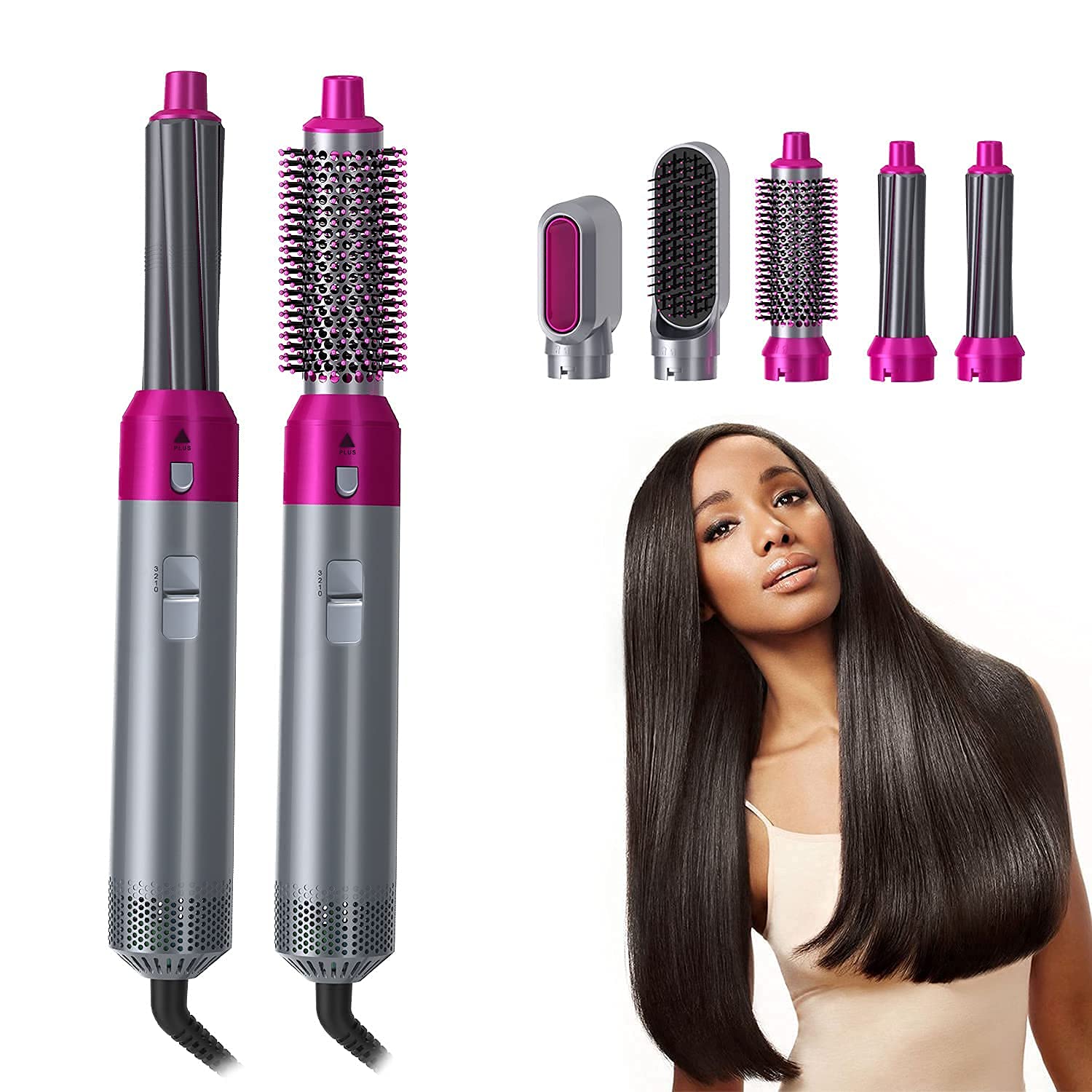 AIWO Full Hair Curler Makeup Curling Hair Dryer Hair Styling Tools Hot Air Comb Electric Brush Accept Custom Private Label