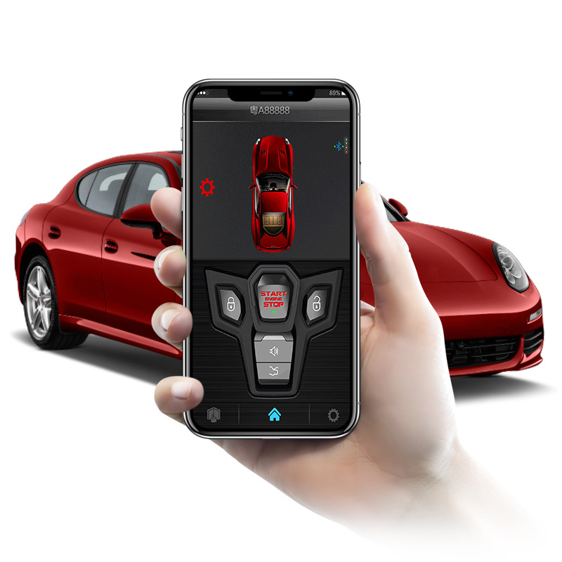 One-button start system modification PKE comfortable keyless entry system remote start vibration alarm
