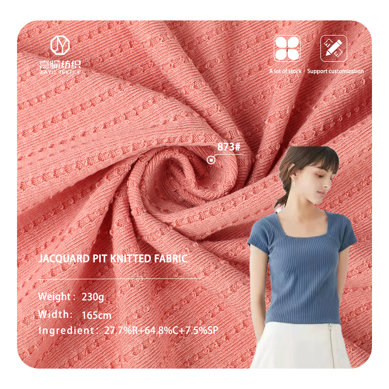 Fashion Hot sales Sweet Ladies jacquard knit fabric for dress