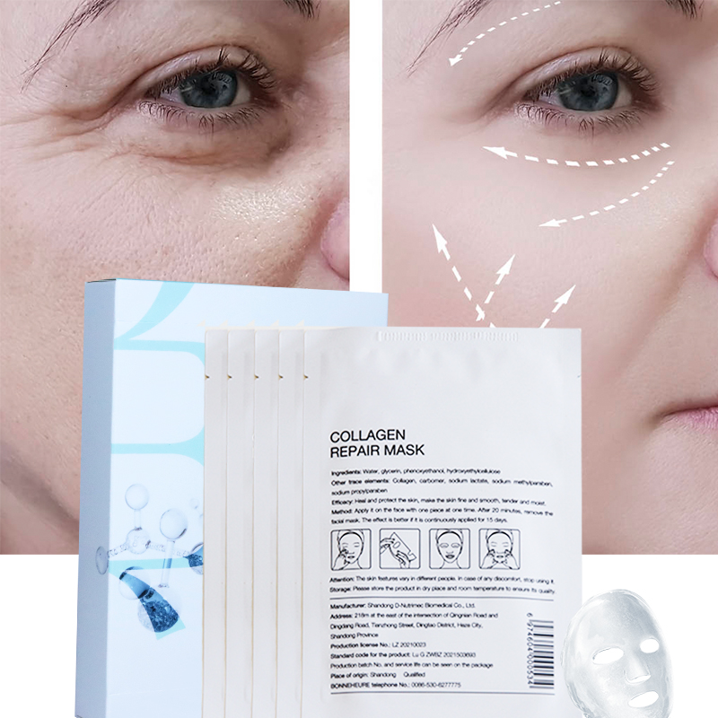Factory Beauty Skin Care Face Mask 100% Vegan Cruelty Free Bio-Collagen Face Sheet Mask Custom Logo OEM ODM