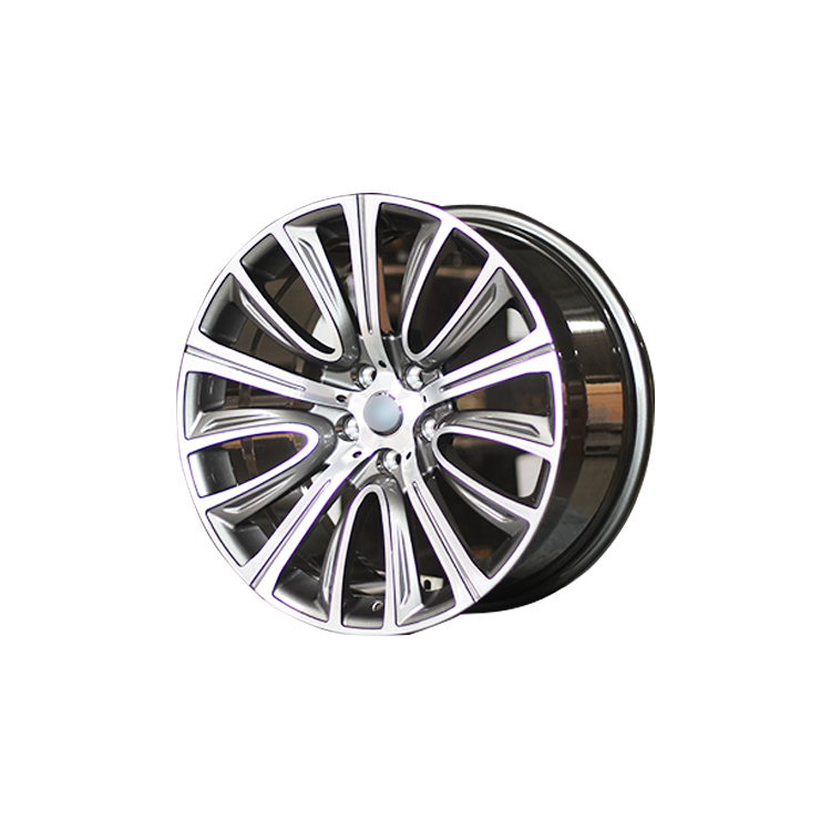 Grey Machine Face Full Aluminum Alloy China Car Wheels 2 Piece Forged