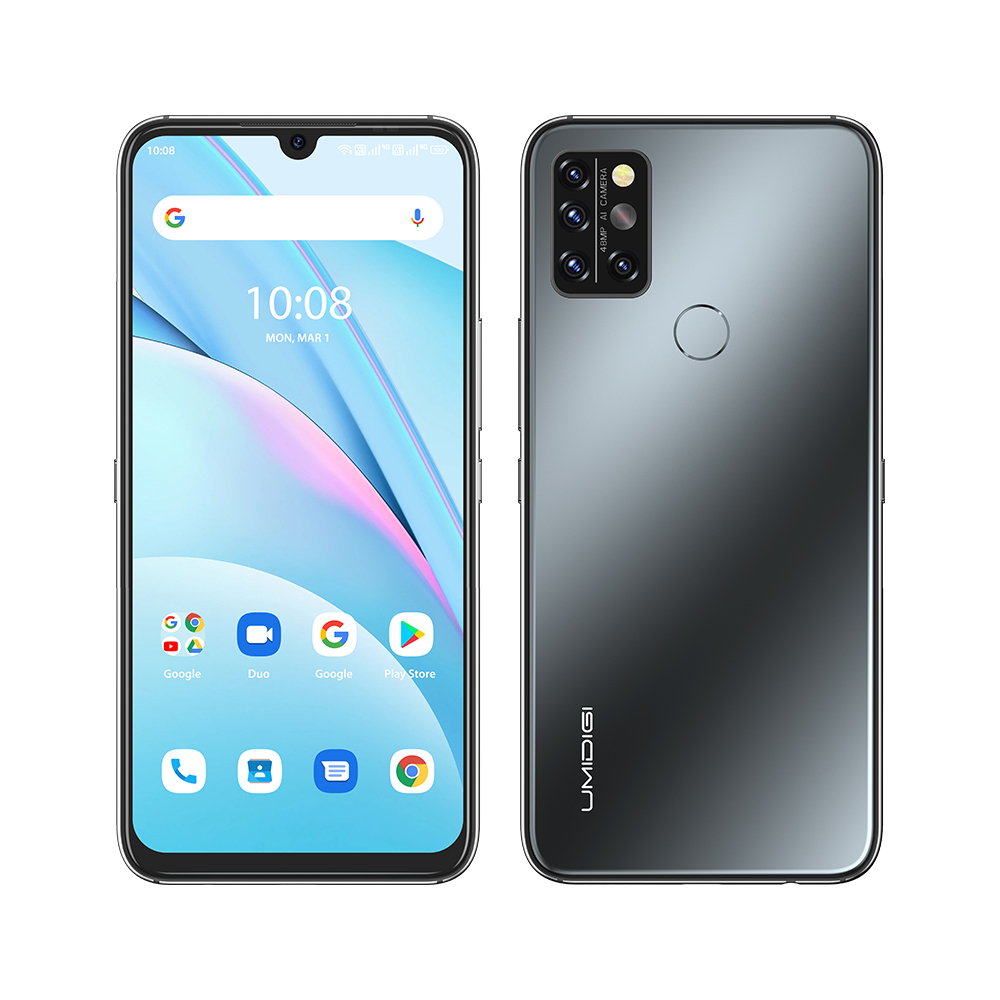 UMIDIGI A9 Pro 2021 Mobile Phone Android 11 Octa Core 6.3" FHD+ 48MP AI Quad Camera Helio P60 4150mAh 8GB 128GB Cellphone