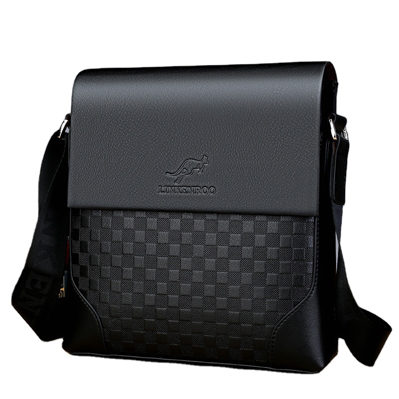 Hot Sale High Quality Men's Vintage Shoulder Bag PU Leather Handbag Large Capacity Casual Messenger Bag Fashion