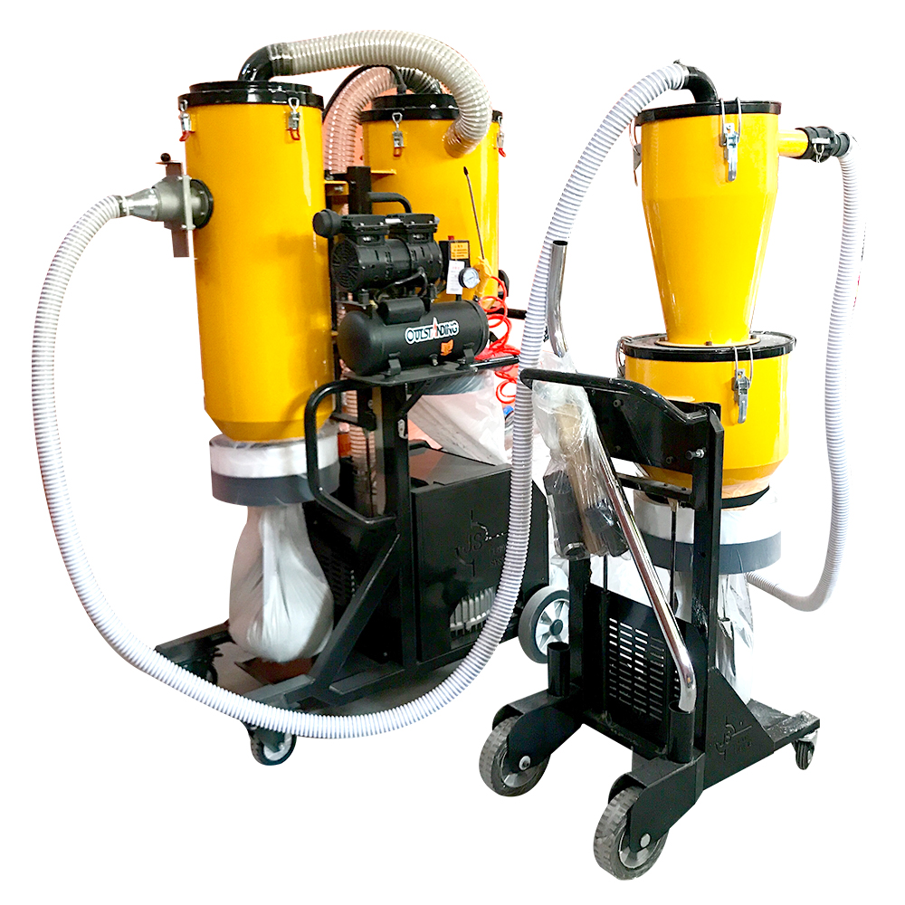 V7 220V/380V/480V 3 Phase Industrial Vacuum Cleaner For Grinding Machine