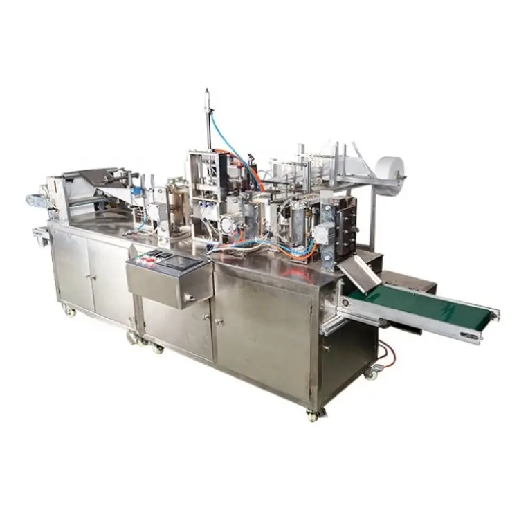 Simple to operate 4 side sealing automatic single pack wet wipes making machine for cleaning