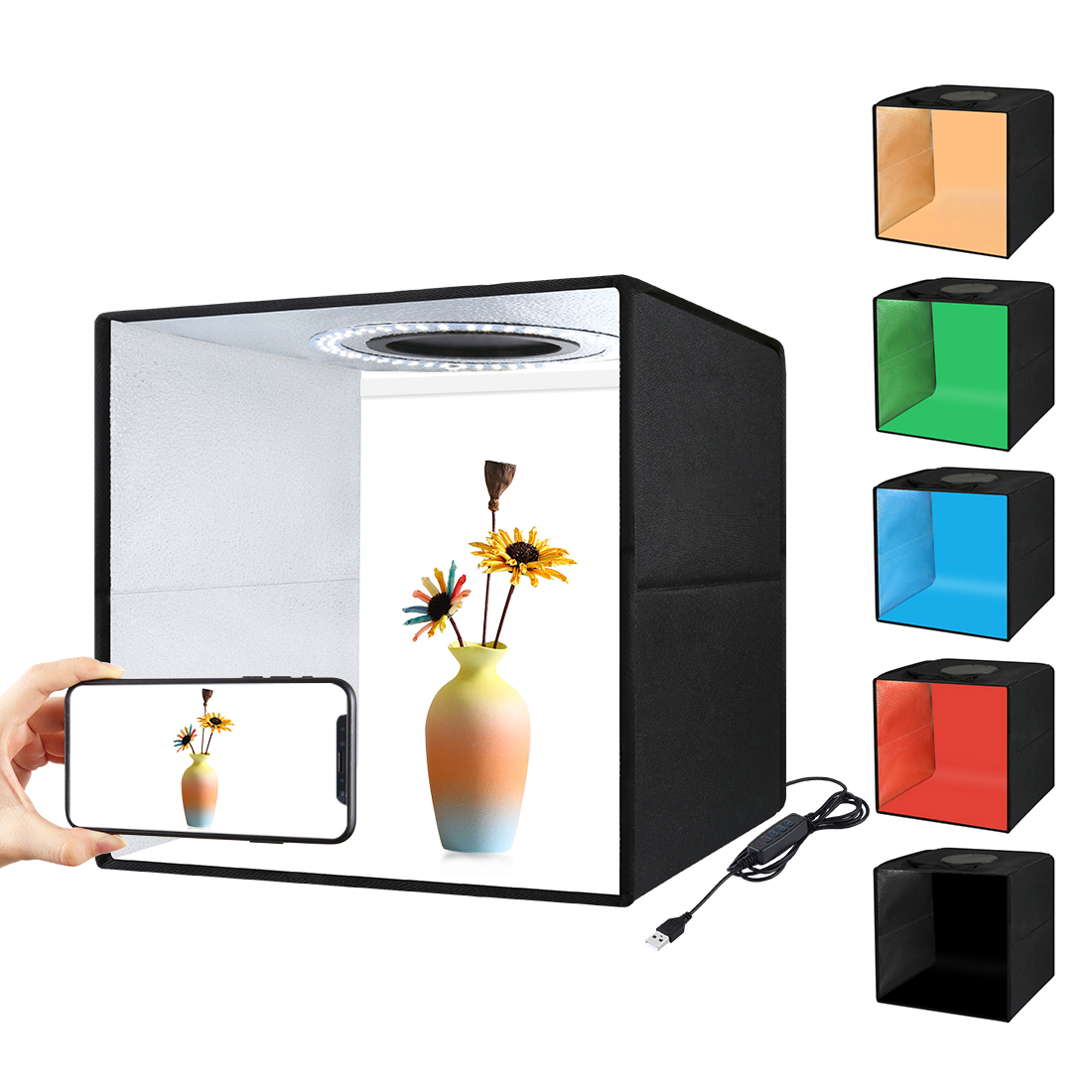 Mini Foldable Shooting Tent Camera Photo Lightbox Softbox Studio Light Box Lighting Soft Box Photography Light Box