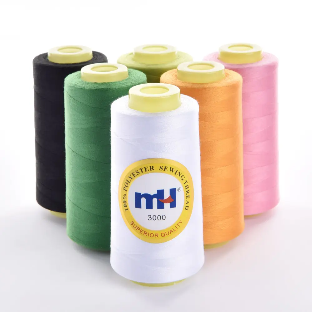 Factory Directly Sewing Thread ODM Since 1999 TKT120 Wholesale 100% Spun Polyester Sewing Thread 40/2 3000yds