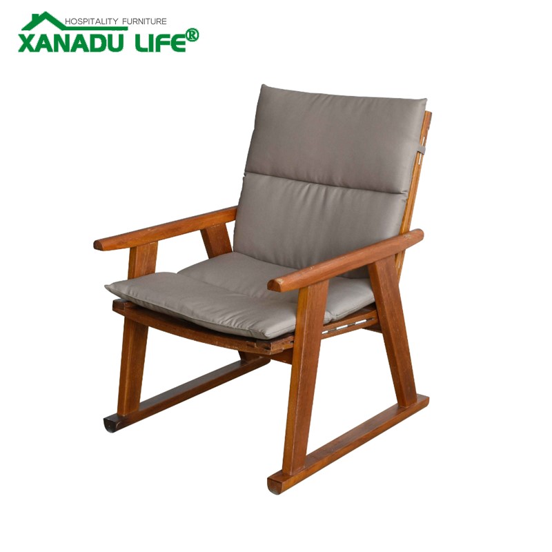 Teak Chairs Outdoor Solid Wood Teak Dining Chairs Patio Wood Dining Set Hotel Restaurant Solid Wood Teak Armrest Chairs Modern