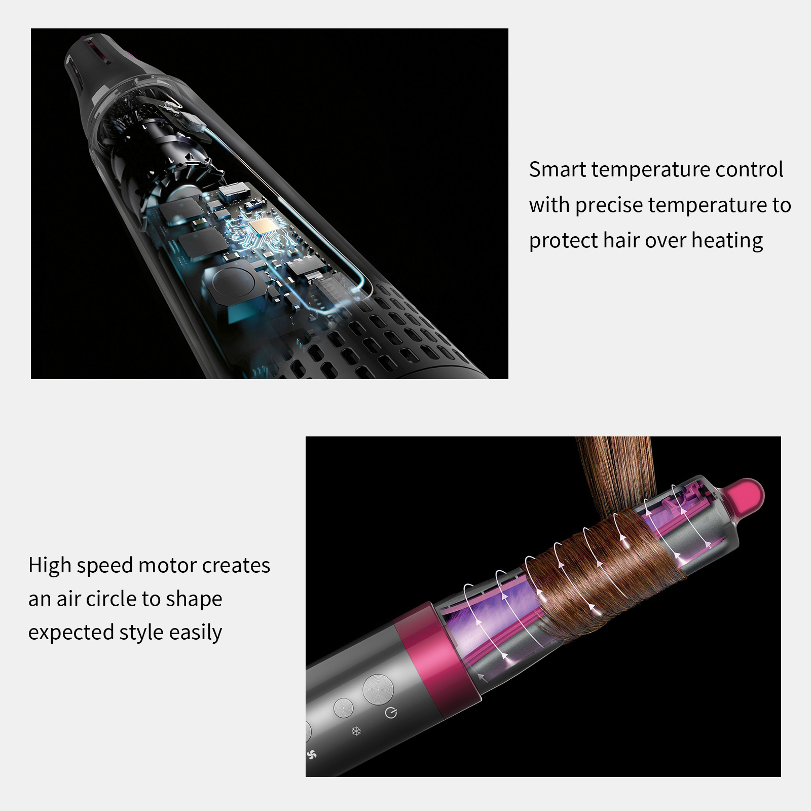 Air Beauty Muti-Function Cold And Hot Air Negative Ion Hair Dryer And Styler