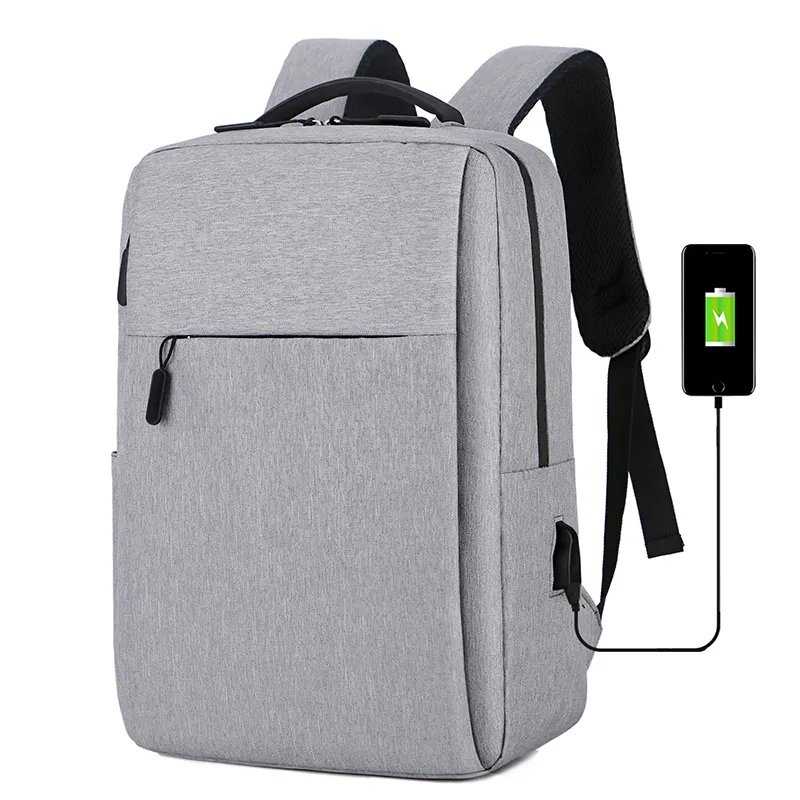 Large Capacity Travel Nylon Waterproof Business Backpack Anti-theft Functional External Usb Charger Smart Laptop Backpack Bag