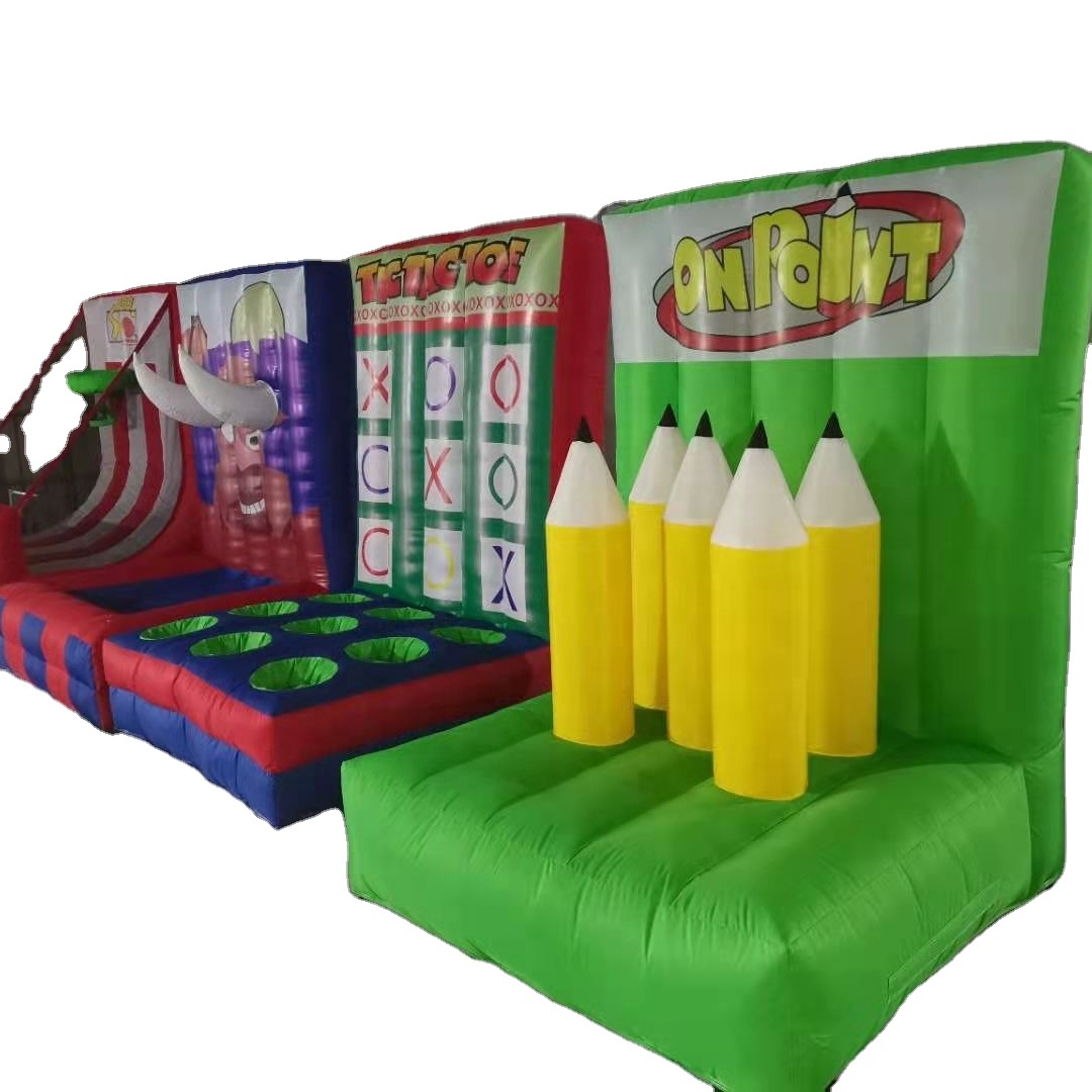 most popular 4 in 1 inflatable carnival game with customized design