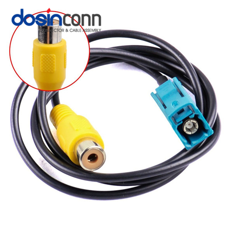RCA кабели для подключения RCA Женский синий Fakra с RG174 L = 10 см RCA кабель аудио автомобиля