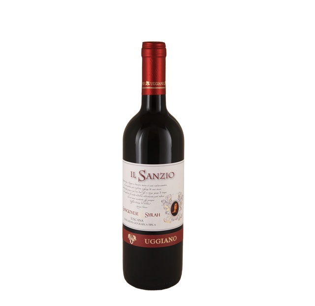 Высококачественное итальянское вино Тоскана I.G.T. SANGIOVESE-SYRAH IL Санти красное вино