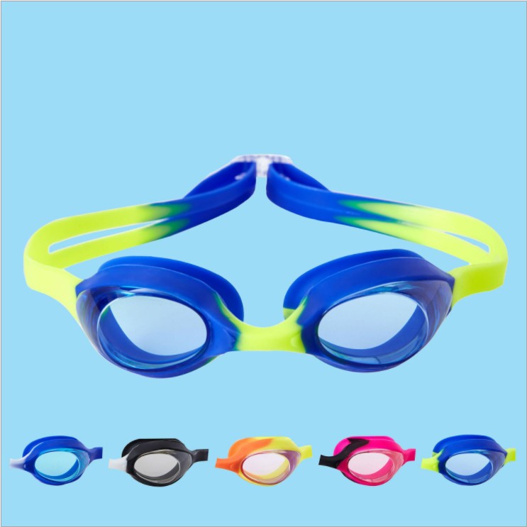 Kids Googles Funny Silicone Adjustable Nose Swimming Glass For Children Anti fog