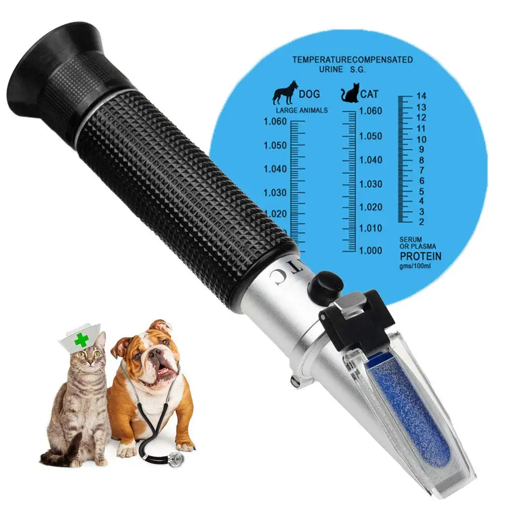 Animal Clinical Refractometer Animal's Health Index of Urine Specific Gravity Serum Protein for Veterinary Pet Ow