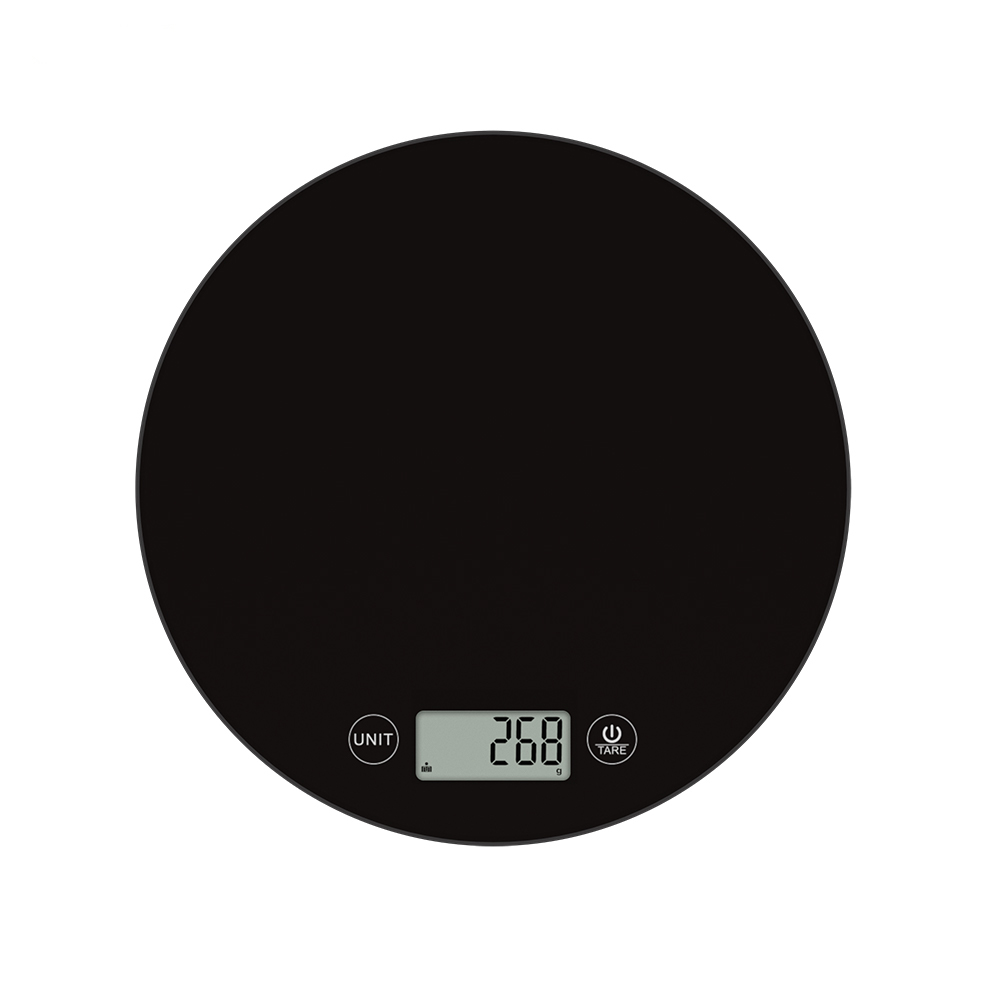 Fashion Circular Digital Electronic Weighing Kitchen Food Scale Glass Battery Sales Material Origin Type 2021 Multifunction