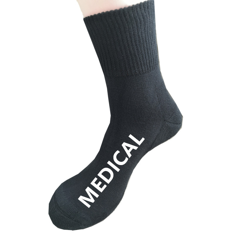 sbamy custom made brand black boots anti bacterial medical socks bamboo bambu unisex socks