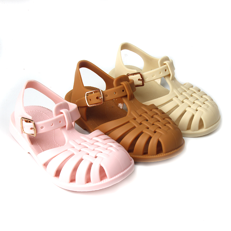 Hot-selling Solid Color High Quality Baby Jelly Shoes For Baby Girls