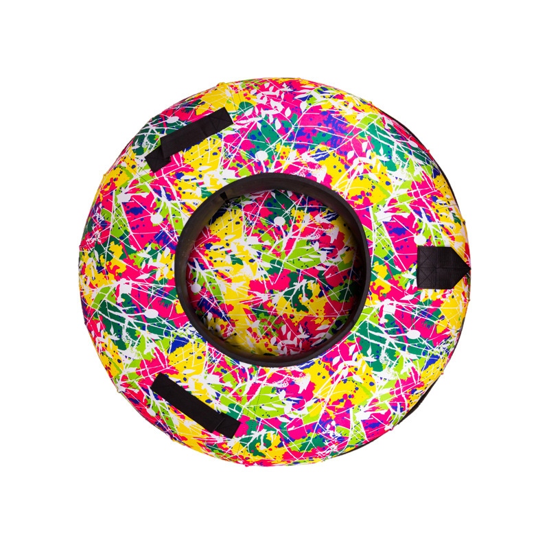 Durable Winter Snow Tube for Adults 28 Inch Inflatable Snow Sled Tubing Snow Tube