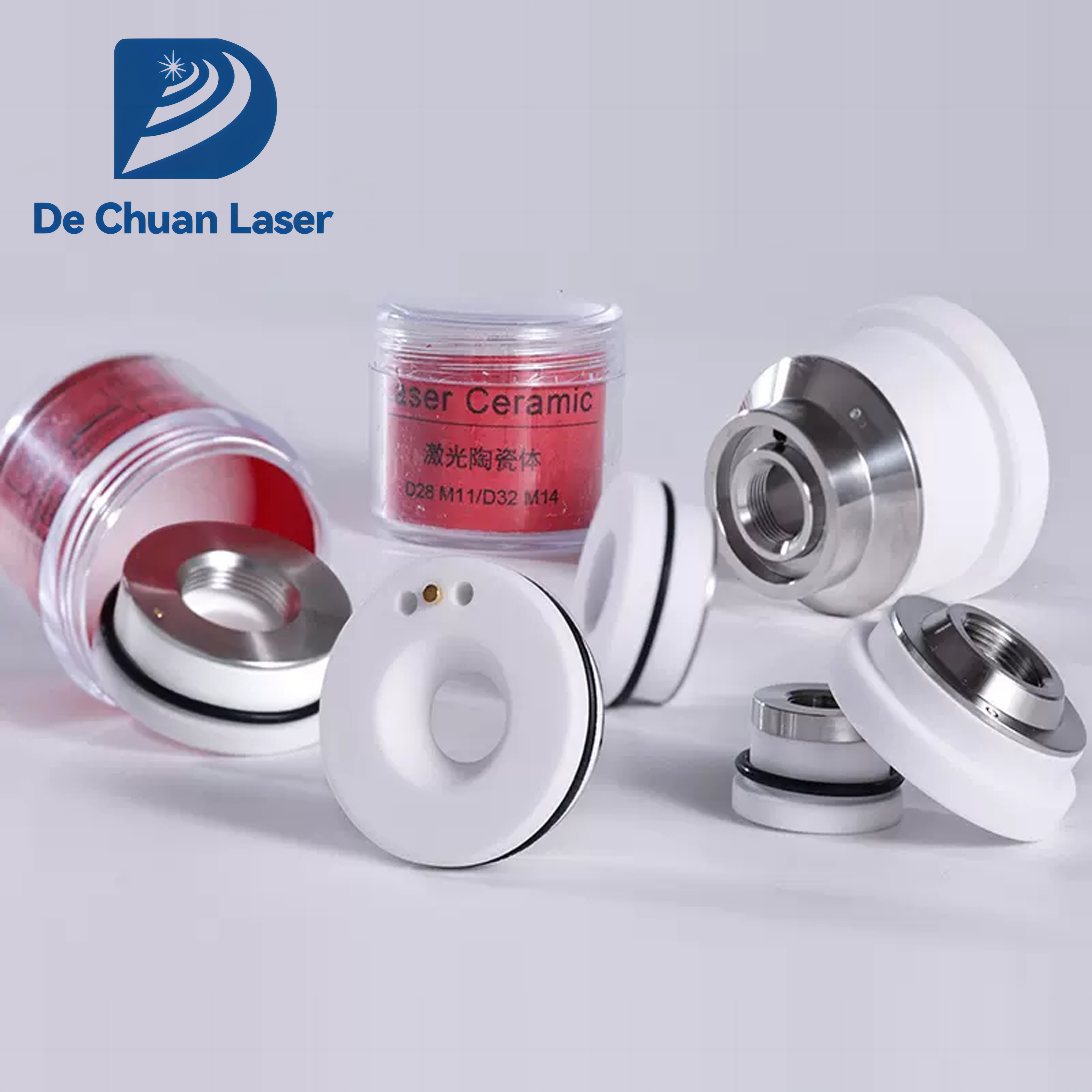 Dechuan Hot Sale Laser Ceramics For Raytools WSX Ospri Porad Boci EC Precitec Dne IPG MAX Trumpf Fiber Laser Cutting Head