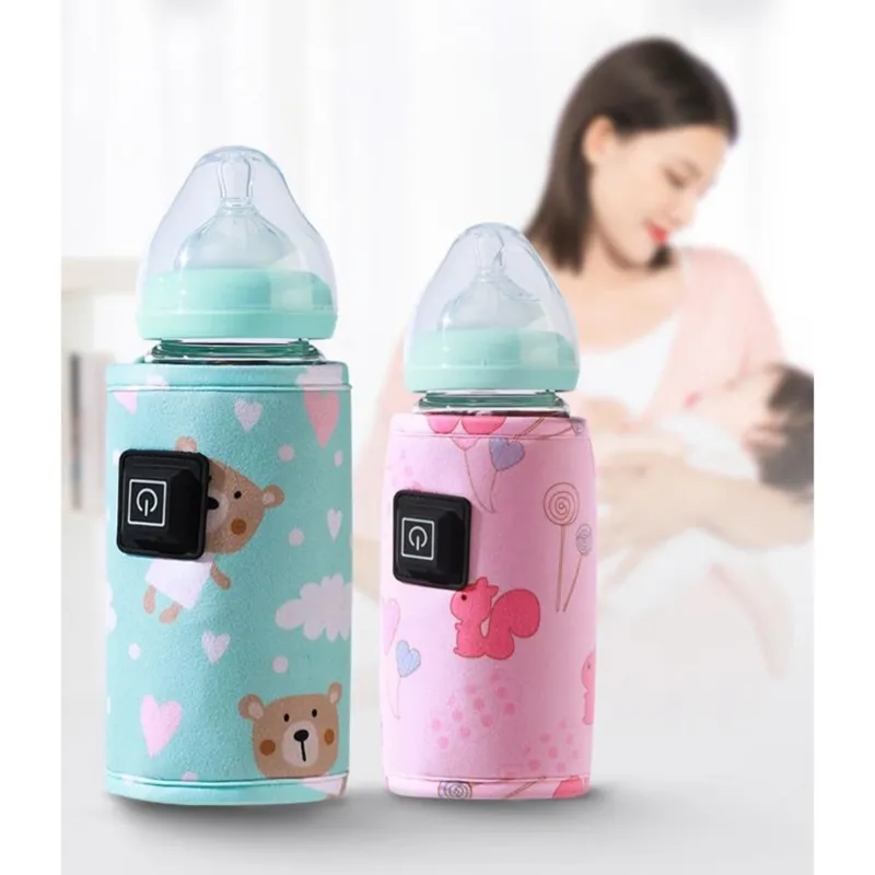 baby feeding supplies Portable USB Baby Bottle Warmer Feeding Bottle Heated Cover Insulation Thermostat electric water heaters